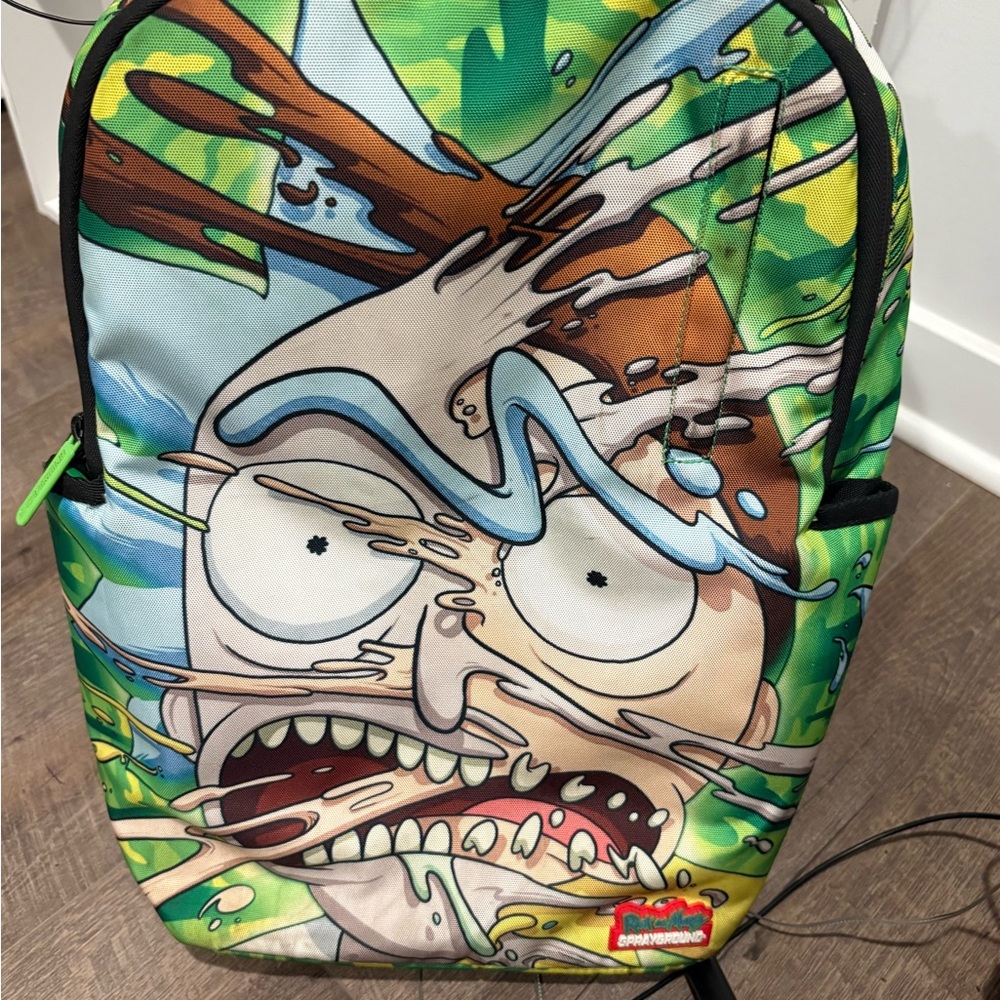 Sprayground Green and Red Limited Edition Backpack